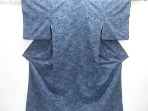 桐唐草模様手織り紬着物